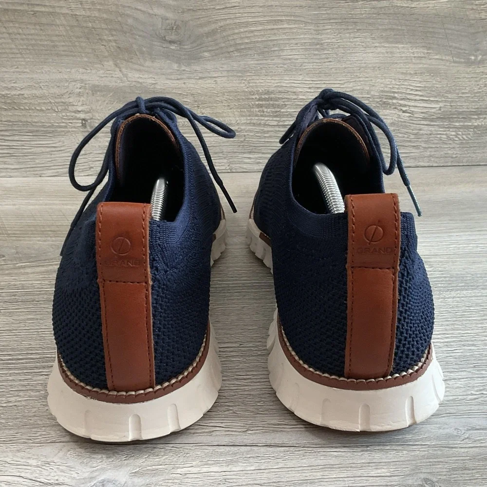 Cole Haan Zerogrand Stitchlite Men's Size 13 M Blue Dress Shoes Knit C24947